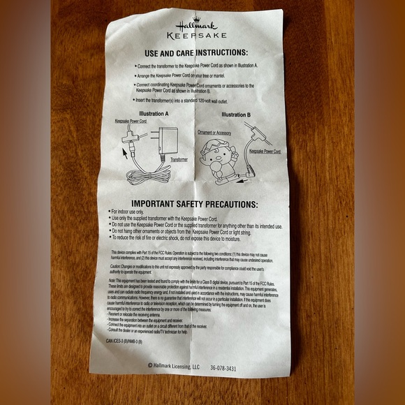 Hallmark Keepsake Power Cord BNWT - Picture 6 of 7